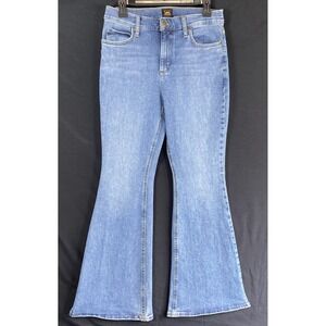 Lee Jeans Women's 30x30 (10) High Rise Super Flare Bell Bottom 70s Hippie Blue
